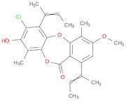 11H-Dibenzo[b,e][1,4]dioxepin-11-one, 7-chloro-8-hydroxy-3-methoxy-4,9-dimethyl-1,6-bis(1-methyl-1…