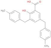 Benzoic acid, 2-hydroxy-3,5-bis[(4-methylphenyl)methyl]-