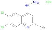 Quinoline, 6,7-dichloro-4-hydrazinyl-2-methyl-, hydrochloride (1:1)