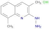 Quinoline, 2-hydrazinyl-3,8-dimethyl-, hydrochloride (1:1)