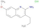 2-Quinolinamine, 7-methoxy-3-propyl-, hydrochloride (1:1)