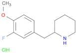 2-(3-Fluoro-4-methoxy-benzyl)-piperidine hydrochloride