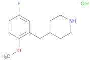 Piperidine, 4-[(5-fluoro-2-methoxyphenyl)methyl]-, hydrochloride (1:1)