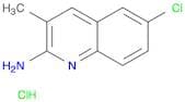 2-Quinolinamine, 6-chloro-3-methyl-, hydrochloride (1:1)