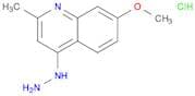 Quinoline, 4-hydrazinyl-7-methoxy-2-methyl-, hydrochloride (1:1)
