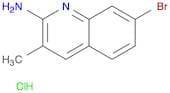 2-Quinolinamine, 7-bromo-3-methyl-, hydrochloride (1:1)