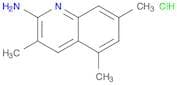 2-Quinolinamine, 3,5,7-trimethyl-, hydrochloride (1:1)