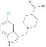 1-[(5-chloro-1H-indol-3-yl)methyl]piperidine-4-carboxylic acid
