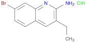 2-Quinolinamine, 7-bromo-3-ethyl-, hydrochloride (1:1)