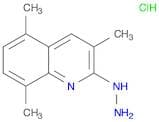 Quinoline, 2-hydrazinyl-3,5,8-trimethyl-, hydrochloride (1:1)