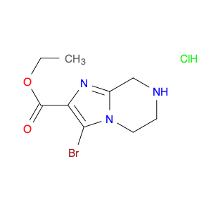 Ethyl 3-bromo-5,6,7,8-tetrahydroimidazo[1,2-a]pyrazine-2-carboxylate, HCl