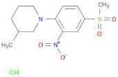 3-Methyl-1-(4-(methylsulfonyl)-2-nitrophenyl)piperidine hydrochloride