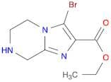 ethyl 3-bromo-5H,6H,7H,8H-imidazo[1,2-a]pyrazine-2-carboxylate