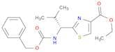 4-Thiazolecarboxylic acid, 2-[(1R)-2-methyl-1-[[(phenylmethoxy)carbonyl]amino]propyl]-, ethyl ester