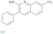 2-Quinolinamine, 7-methyl-3-phenyl-, hydrochloride (1:1)