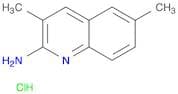 2-Quinolinamine, 3,6-dimethyl-, hydrochloride (1:1)
