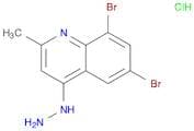 Quinoline, 6,8-dibromo-4-hydrazinyl-2-methyl-, hydrochloride (1:1)