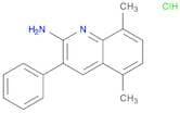 2-Quinolinamine, 5,8-dimethyl-3-phenyl-, hydrochloride (1:1)