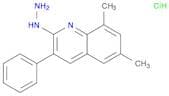 Quinoline, 2-hydrazinyl-6,8-dimethyl-3-phenyl-, hydrochloride (1:1)