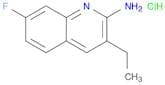 2-Quinolinamine, 3-ethyl-7-fluoro-, hydrochloride (1:1)