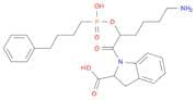 1H-Indole-2-carboxylic acid, 1-[6-amino-2-[[hydroxy(4-phenylbutyl)phosphinyl]oxy]-1-oxohexyl]-2,3-…