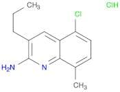 2-Quinolinamine, 5-chloro-8-methyl-3-propyl-, hydrochloride (1:1)