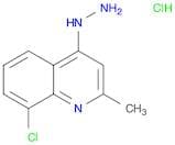 Quinoline, 8-chloro-4-hydrazinyl-2-methyl-, hydrochloride (1:1)