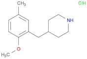 Piperidine, 4-[(2-methoxy-5-methylphenyl)methyl]-, hydrochloride (1:1)