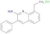 2-Quinolinamine, 8-ethyl-3-phenyl-, hydrochloride (1:1)