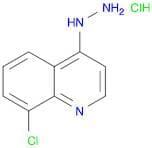 Quinoline, 8-chloro-4-hydrazinyl-, hydrochloride (1:1)