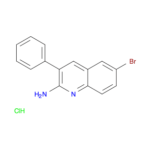 2-Quinolinamine, 6-bromo-3-phenyl-, hydrochloride (1:1)