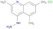Quinoline, 4-hydrazinyl-2,5,7-trimethyl-, hydrochloride (1:1)
