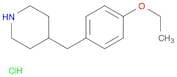 Piperidine, 4-[(4-ethoxyphenyl)methyl]-, hydrochloride (1:1)