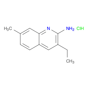 2-Quinolinamine, 3-ethyl-7-methyl-, hydrochloride (1:1)