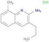 2-Quinolinamine, 8-methyl-3-propyl-, hydrochloride (1:1)