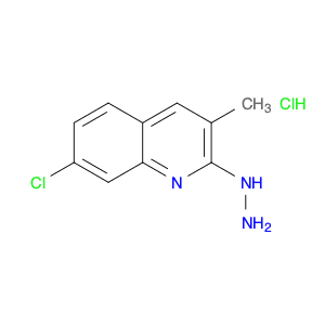 Quinoline, 7-chloro-2-hydrazinyl-3-methyl-, hydrochloride (1:1)