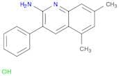 2-Quinolinamine, 5,7-dimethyl-3-phenyl-, hydrochloride (1:1)