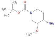 1-Piperidinecarboxylic acid, 4-amino-3-methoxy-, 1,1-dimethylethyl ester, (3R,4S)-rel-