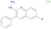 Quinoline, 6-bromo-2-hydrazinyl-3-phenyl-, hydrochloride (1:1)