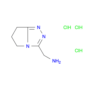 5H-Pyrrolo[2,1-c]-1,2,4-triazole-3-methanamine, 6,7-dihydro-, hydrochloride (1:3)