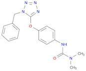 Urea, N,N-dimethyl-N'-[4-[[1-(phenylmethyl)-1H-tetrazol-5-yl]oxy]phenyl]-