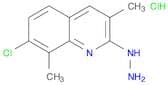 Quinoline, 7-chloro-2-hydrazinyl-3,8-dimethyl-, hydrochloride (1:1)