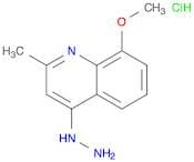 Quinoline, 4-hydrazinyl-8-methoxy-2-methyl-, hydrochloride (1:1)