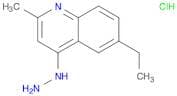 Quinoline, 6-ethyl-4-hydrazinyl-2-methyl-, hydrochloride (1:1)