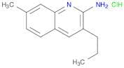 2-Quinolinamine, 7-methyl-3-propyl-, hydrochloride (1:1)