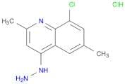 Quinoline, 8-chloro-4-hydrazinyl-2,6-dimethyl-, hydrochloride (1:1)