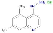 Quinoline, 4-hydrazinyl-5,7-dimethyl-, hydrochloride (1:1)