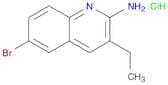 2-Quinolinamine, 6-bromo-3-ethyl-, hydrochloride (1:1)