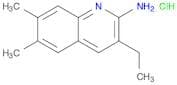 2-Quinolinamine, 3-ethyl-6,7-dimethyl-, hydrochloride (1:1)