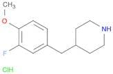 Piperidine, 4-[(3-fluoro-4-methoxyphenyl)methyl]-, hydrochloride (1:1)